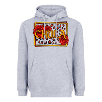Heather Grey Spanish chula with roses Heavyweight Hoodie - Jasminsmagicworld