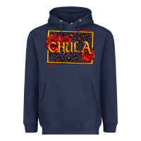 Navy Spanish chula with roses Heavyweight Hoodie - Jasminsmagicworld
