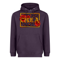 Plum Spanish chula with roses Heavyweight Hoodie - Jasminsmagicworld