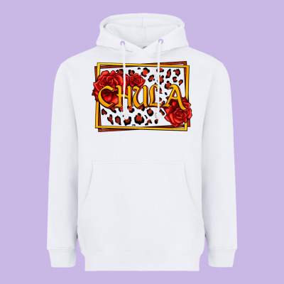 Spanish Chula With Roses Heavyweight Hoodie Designed By Jasminsmagicworld