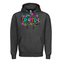 Charcoal Heather crafter Zipper Hoodie - AdoDesignShop
