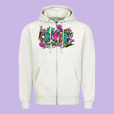 Crafter Zipper Hoodie Designed By Adodesignshop