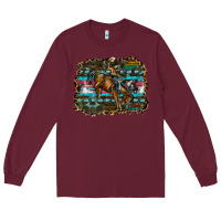 Burgundy rodeo Long Sleeve Tee - SublimationCraftShop