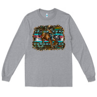 Heather Grey rodeo Long Sleeve Tee - SublimationCraftShop