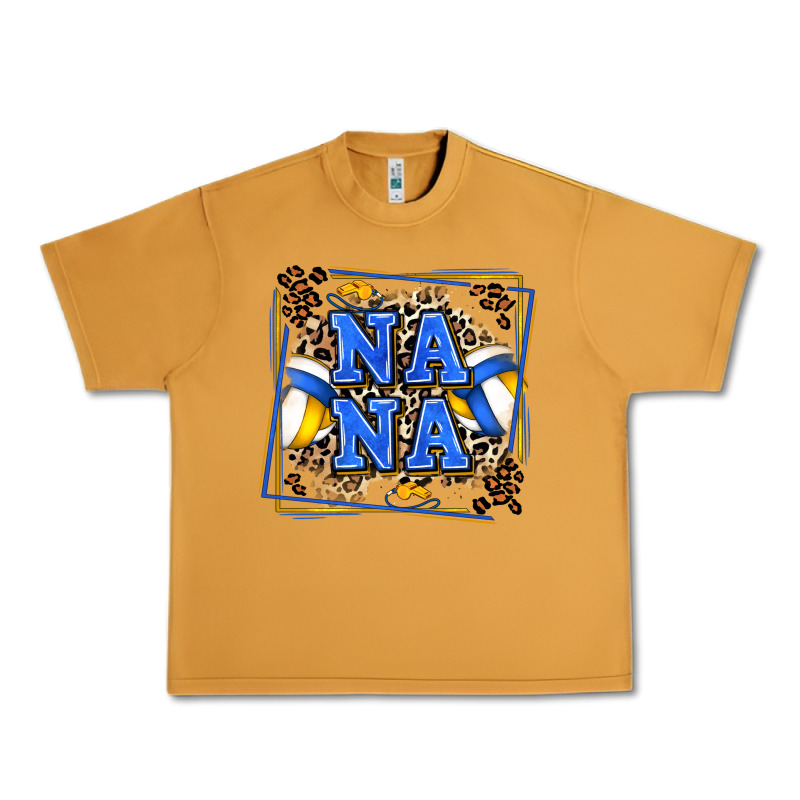 Volleyball Nana With Leopard Urban Heavy Tee by Zillion Design Studio | Teevron