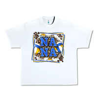 White volleyball nana with leopard Urban Heavy Tee - Zillion Design Studio