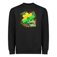 Black lucky vibes Heavyweight Sweatshirt - RanaPortraitStore