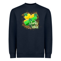 Navy lucky vibes Heavyweight Sweatshirt - RanaPortraitStore
