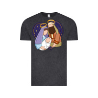 Vintage Black holy night jesus birth Vintage Tee - Zillion Design Studio