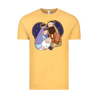 Vintage Mustard holy night jesus birth Vintage Tee - Zillion Design Studio