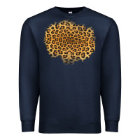 Navy leopard patch Premium Sweatshirt - Jasminsmagicworld