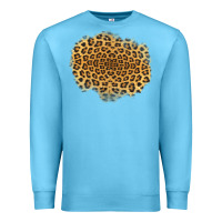 Ocean Blue leopard patch Premium Sweatshirt - Jasminsmagicworld