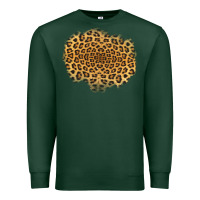 Sports Green leopard patch Premium Sweatshirt - Jasminsmagicworld