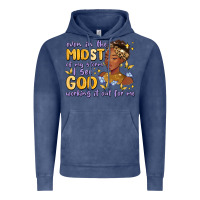 Vintage Denim even in the midst of my storm i see god working it Vintage Hoodie - MaliasSmallBusiness