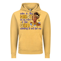 Vintage Mustard even in the midst of my storm i see god working it Vintage Hoodie - MaliasSmallBusiness