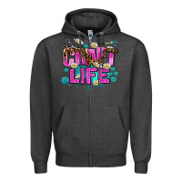 Charcoal Heather craft life Zipper Hoodie - AdoDesignShop