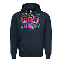 Navy craft life Zipper Hoodie - AdoDesignShop