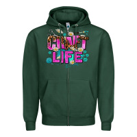 Sports Green craft life Zipper Hoodie - AdoDesignShop