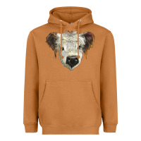 Meerkat white calf scottish Heavyweight Hoodie - BarkalooDesign