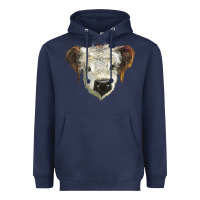 Navy white calf scottish Heavyweight Hoodie - BarkalooDesign