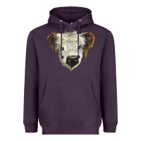 Plum white calf scottish Heavyweight Hoodie - BarkalooDesign