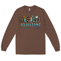 Chestnut medical asistant Long Sleeve Tee - CowhideDigitalArt