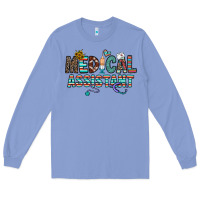 Colony Blue medical asistant Long Sleeve Tee - CowhideDigitalArt