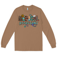 Toasted Coconut medical asistant Long Sleeve Tee - CowhideDigitalArt