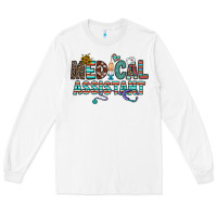 White medical asistant Long Sleeve Tee - CowhideDigitalArt