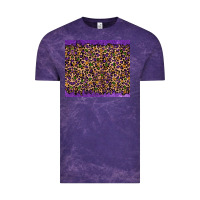 Cloud Purple mardi gras leopard Vintage Tee - RanaPortraitStore