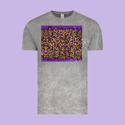 Vintage Tee mardi gras leopard