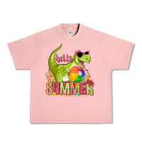 Salmon hello summer rex Urban Heavy Tee - texasbilliewilder