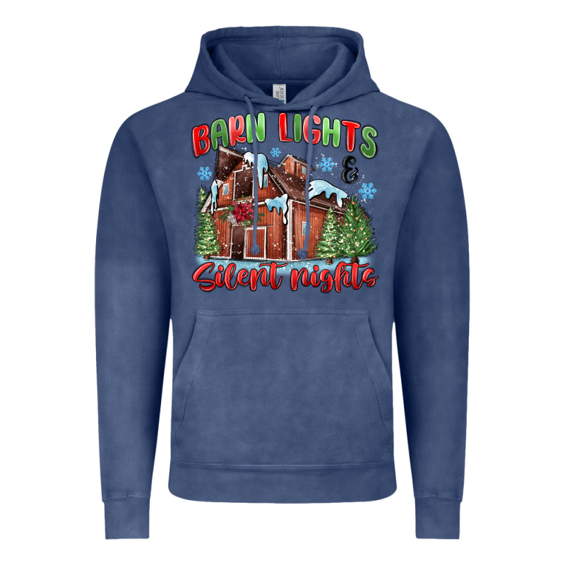 Barn Lights And Silent Nights Vintage Hoodie by MaliasSmallBusiness | Teevron