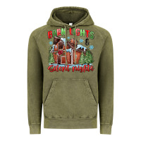 Vintage Olive barn lights and silent nights Vintage Hoodie - MaliasSmallBusiness