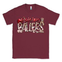 Burgundy Raising Ballers Classic Tee - RacoonDesign
