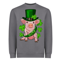 St. Patricks Day Lucky Baby Pig Heavyweight Sweatshirt | Teevron