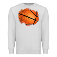 Dove Grey leopard basketball patch Premium Sweatshirt - Jasminsmagicworld