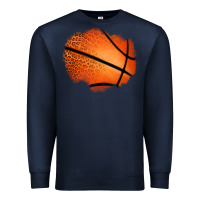 Navy leopard basketball patch Premium Sweatshirt - Jasminsmagicworld