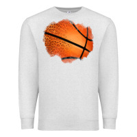 Oatmeal Heather leopard basketball patch Premium Sweatshirt - Jasminsmagicworld