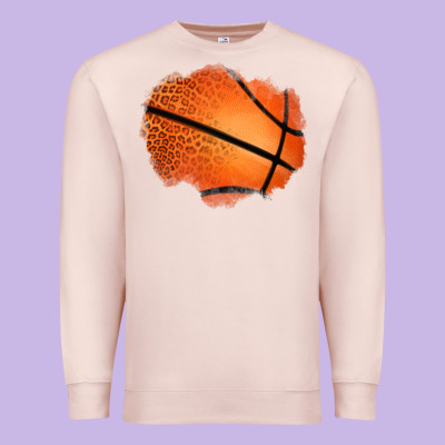Leopard Basketball Patch Premium Sweatshirt Designed By Jasminsmagicworld