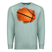 Seafoam leopard basketball patch Premium Sweatshirt - Jasminsmagicworld