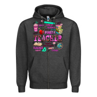 Charcoal Heather come on teacher lets go party Zipper Hoodie - AdoDesignShop