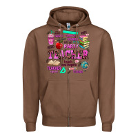 Chestnut come on teacher lets go party Zipper Hoodie - AdoDesignShop
