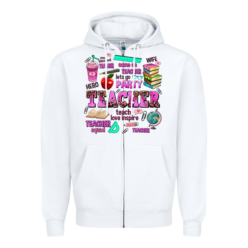 Come On Teacher Lets Go Party Zipper Hoodie by AdoDesignShop | Teevron