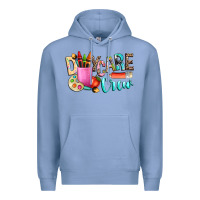 Colony Blue daycare crew Premium Hoodie - NancyCooperArtShop