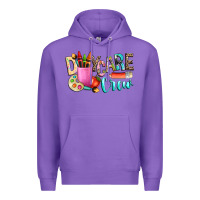 Purple daycare crew Premium Hoodie - NancyCooperArtShop
