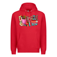 Red daycare crew Premium Hoodie - NancyCooperArtShop