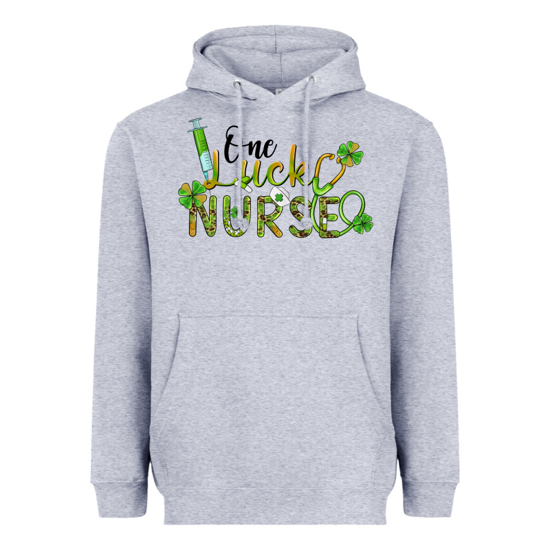 One Lucky Nurse Heavyweight Hoodie by BarkalooDesign | Teevron