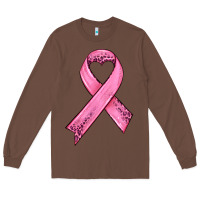 Chestnut pink ribbon Long Sleeve Tee - HRA Design Shop