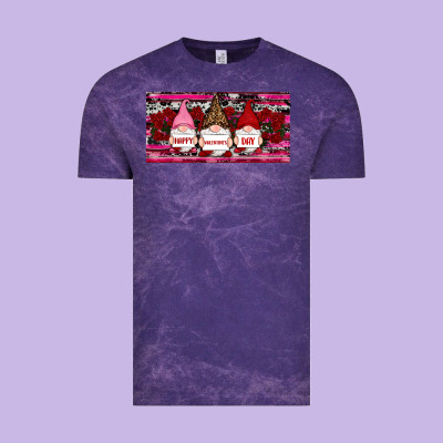 Vintage Tee Happy valentines day gnomes rose